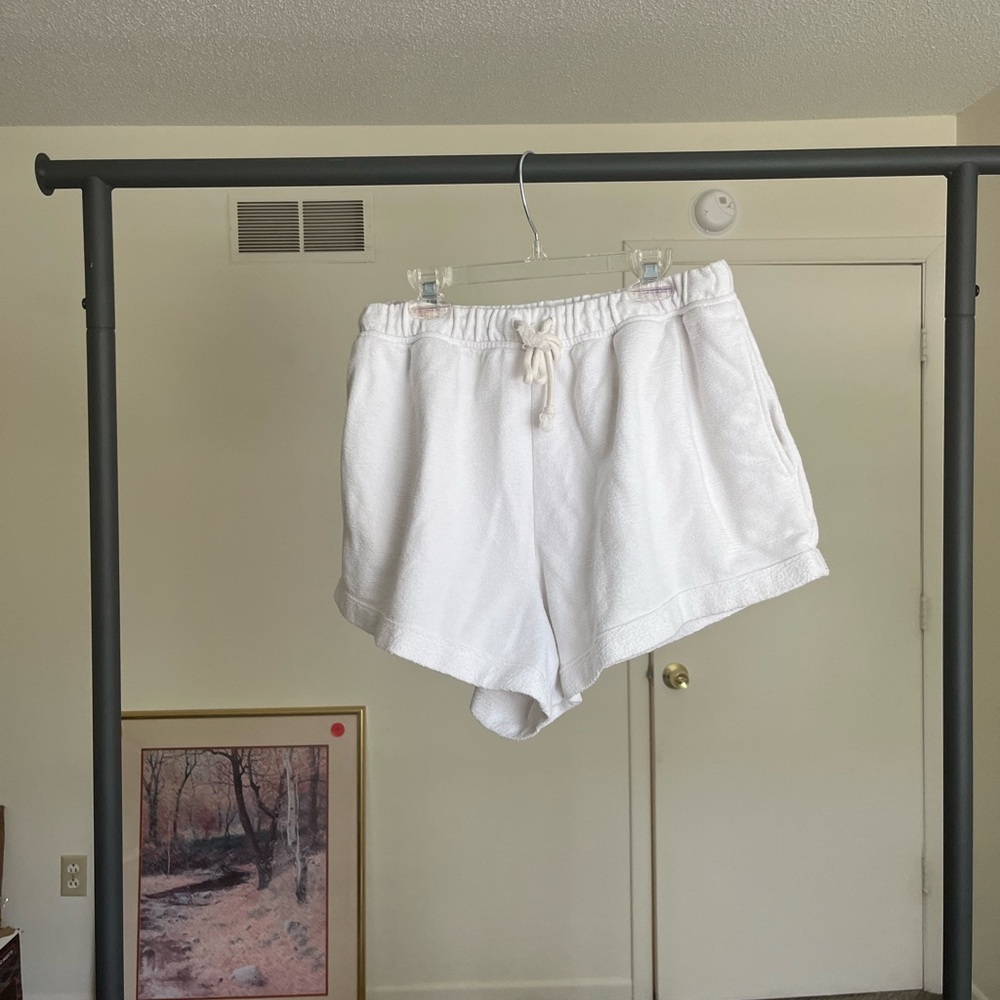 Aerie Women's White SweatPant Shorts